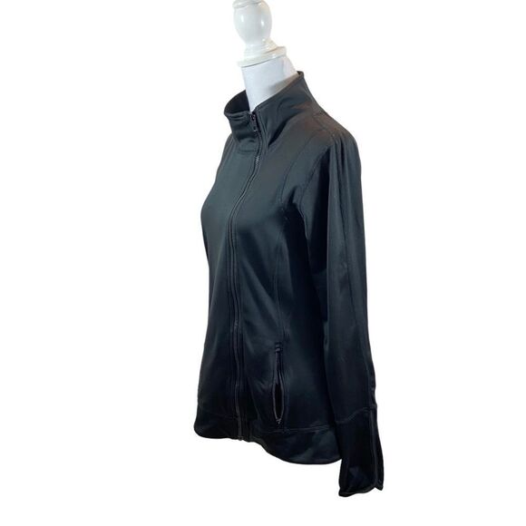 Ladies Hind Black Lightweight Asymmetrical Zipper Jacket Size Large - Picture 4 of 12